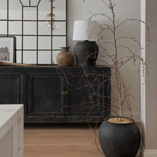 Load image into Gallery viewer, Antique Luxe Sideboard _ Studded Detail _ 220cm _ Rustic Black
