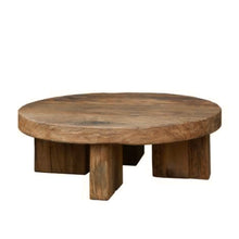 Load image into Gallery viewer, European Oak Coffee Table _ Round _ Natural
