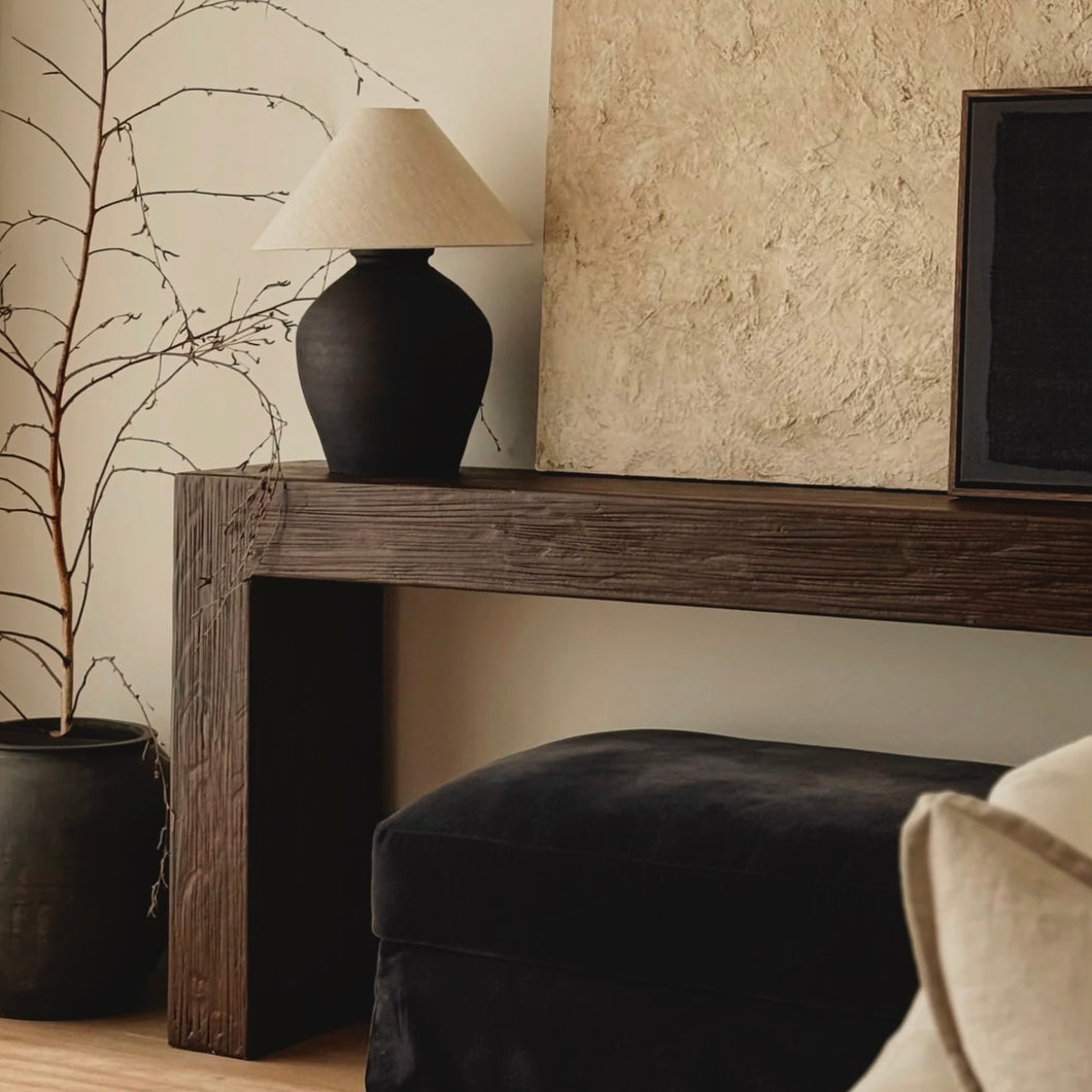 Platform Hallway Table _ Satin Brown