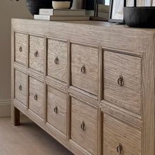 Load image into Gallery viewer, American Farmhouse Sideboard _ Ten Drawer _ Aged Elm
