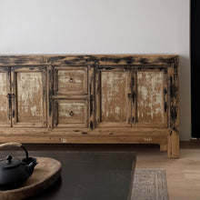Load image into Gallery viewer, Authentic Antique Sideboard _ Distressed Elm _ 190cm
