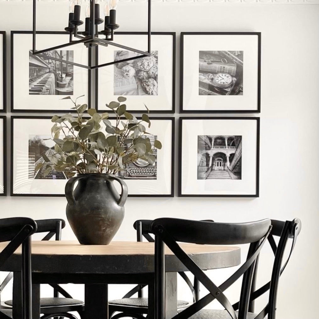 Heritage Dining Table _ Black Elm + Natural Top _ 2 Sizes