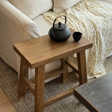Load image into Gallery viewer, Ming Rectangle Stool _ Rustic Brown
