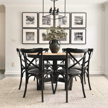 Load image into Gallery viewer, Heritage Dining Table _ Black Elm + Natural Top _ 2 Sizes
