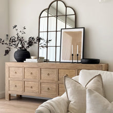Load image into Gallery viewer, American Farmhouse Sideboard _ Ten Drawer _ Aged Elm
