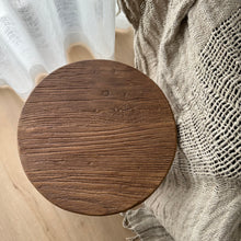 Load image into Gallery viewer, Farmhouse Worker Stool | Round | Dark Aged Elm
