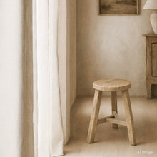 Load image into Gallery viewer, Farmhouse Worker Stool _ Triangle Base _ Raw Elm
