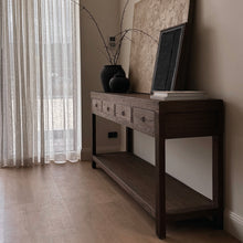 Load image into Gallery viewer, Wabi Console _ Four Drawer_ 190cm _ Antique Brown
