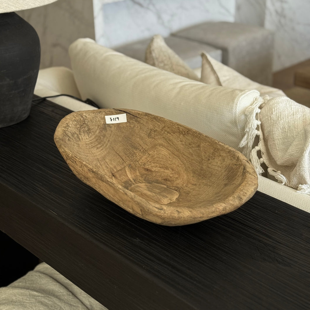 Organic Bowl _ Natural Elm