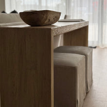 Load image into Gallery viewer, Organic Platform Hallway Table _ Blonde Elm
