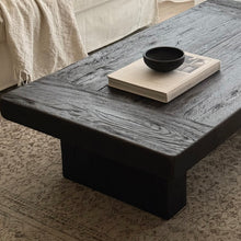 Load image into Gallery viewer, Kuro-Sabi Coffee Table _ Oak _ Rectangle _ Black Brown
