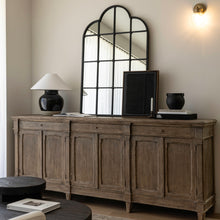 Load image into Gallery viewer, French Provincial Buffet _ Distressed Brown
