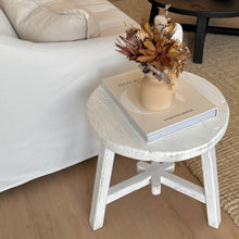 Load image into Gallery viewer, Hamptons Side Table | Round | Rustic White
