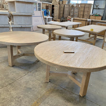 Load image into Gallery viewer, Organic Round Dining Table _ Blonde Elm _ 2 Sizes
