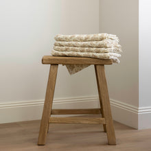 Load image into Gallery viewer, Countryside Muslin Throw _ Ivory + Light Brown
