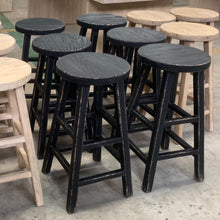 Load image into Gallery viewer, Provincial Bar Stool _ Rustic Black
