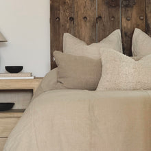 Load image into Gallery viewer, Bed Cover _ European Linen _ Natural
