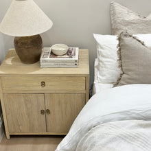 Load image into Gallery viewer, Organic Oversize Bedside Table _ Blonde Elm
