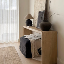 Load image into Gallery viewer, Antique Platform Hallway Table _ Natural Elm
