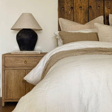 Load image into Gallery viewer, Antique Bedside Table _ Aged Elm
