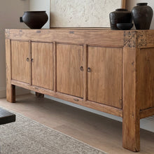 Load image into Gallery viewer, Authentic Antique Sideboard _ Warm Natural Elm _ 222cm

