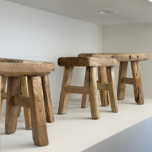 Load image into Gallery viewer, Baby Worker Stool _ Raw Elm
