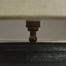 Load image into Gallery viewer, Mediterranean Lamp by Impreshens _ Australian Made _ Black + Natural Taper Shade
