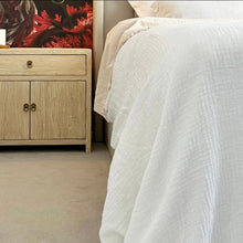 Load image into Gallery viewer, Organic Oversize Bedside Table _ Blonde Elm
