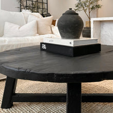Load image into Gallery viewer, Provincial Coffee Table | Round 105cm | Black
