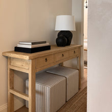 Load image into Gallery viewer, Organic Console _ Three Drawer _ 140cm _ Blonde Elm
