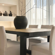 Load image into Gallery viewer, Heritage Dining Table _ 210cm _ Rustic Black + Honey Elm
