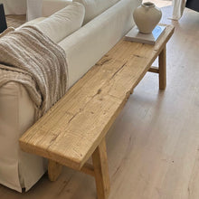 Load image into Gallery viewer, American Farmhouse Bench _ 190cm _ Honey Elm
