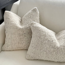 Load image into Gallery viewer, Organic Cushion _ Rustic _ Natural + Black
