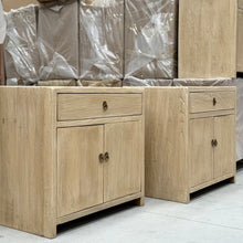 Load image into Gallery viewer, Organic Oversize Bedside Table _ Blonde Elm
