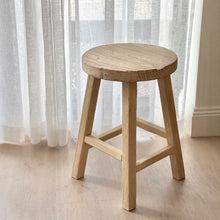 Load image into Gallery viewer, Vintage Stool _ Custom _ Blonde Elm
