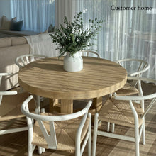 Load image into Gallery viewer, Organic Round Dining Table _ Blonde Elm _ 2 Sizes
