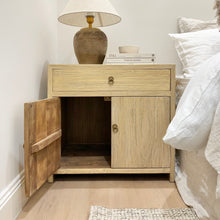 Load image into Gallery viewer, Organic Oversize Bedside Table _ Blonde Elm
