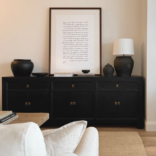 Black Buffet Sideboard