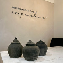 Load image into Gallery viewer, 120yr Old Ginger Jar _ Stone Grey/Black
