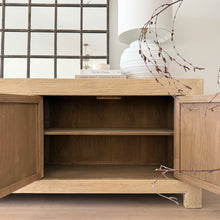 Load image into Gallery viewer, Organic Luxe Sideboard _ 230cm_ Studded Detail _ Blonde Elm
