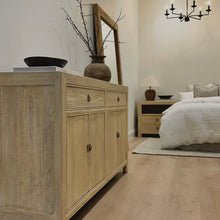 Load image into Gallery viewer, Organic Boho Sideboard _ 160cm _ Blonde Elm
