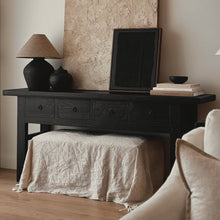 Load image into Gallery viewer, Heritage Hallway Table _ Textured Black
