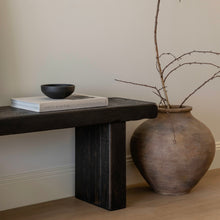 Load image into Gallery viewer, Kuro-Sabi Bench _ Oak _ Black Brown
