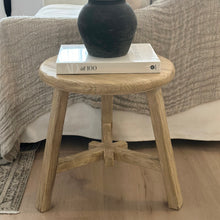 Load image into Gallery viewer, Honey Elm Side Table _ Tri-Leg
