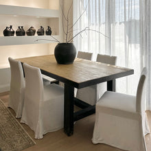 Load image into Gallery viewer, Heritage Dining Table _ 210cm _ Rustic Black + Honey Elm
