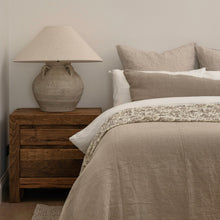 Load image into Gallery viewer, Bed Cover _ European Linen _ Natural
