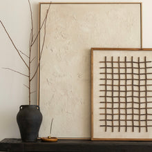 Load image into Gallery viewer, Quiet Earth Collection _ Framed Textured Art by Sarah Farinski _ Neutral Beige

