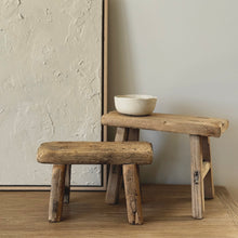 Load image into Gallery viewer, Baby Worker Stool _ Raw Natural Elm
