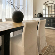 Load image into Gallery viewer, Heritage Dining Table _ 210cm _ Rustic Black + Honey Elm
