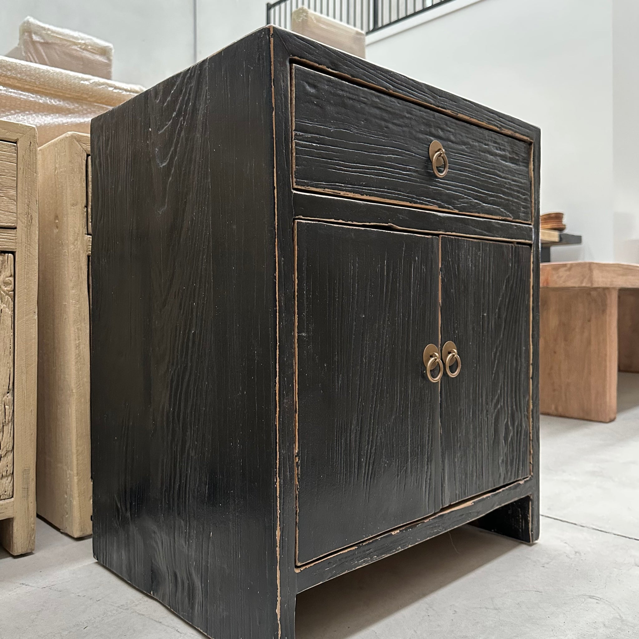 Provincial Bedside Table | Black Elm – Impreshens